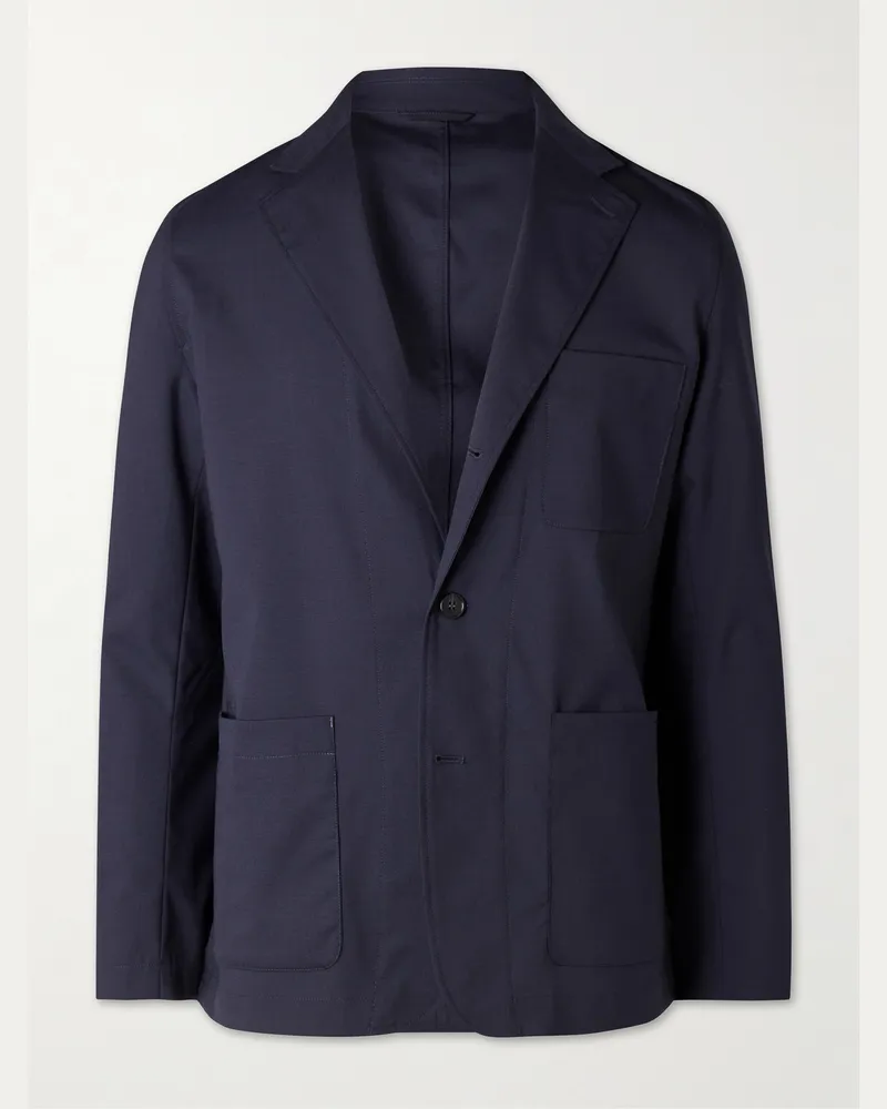 Hartford Jonbee Flannel Blazer Blue