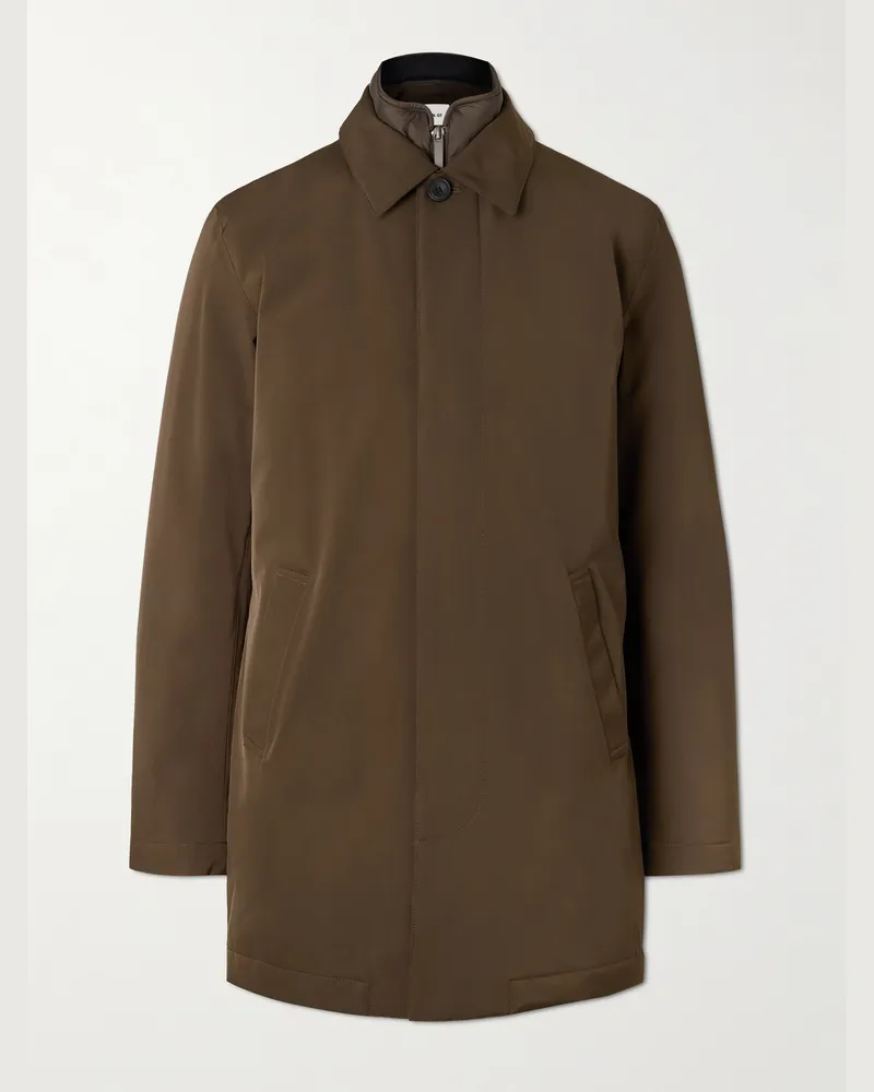 NN 07 Blake 8240 Trenchcoat aus beschichtetem Twill Braun