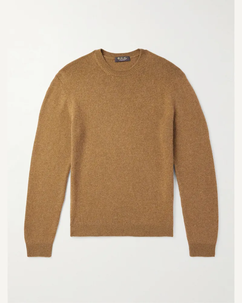 Loro Piana Fobello Cashmere Sweater Brown