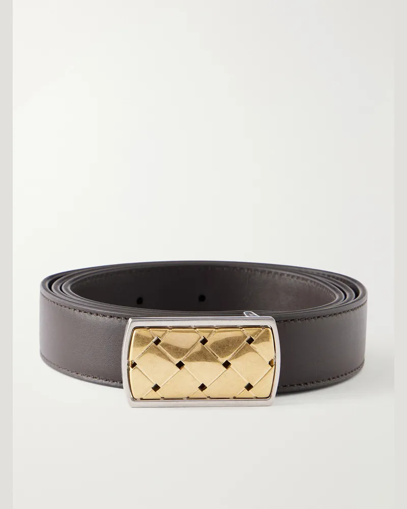 Bottega Veneta 2.5cm Leather Belt Brown