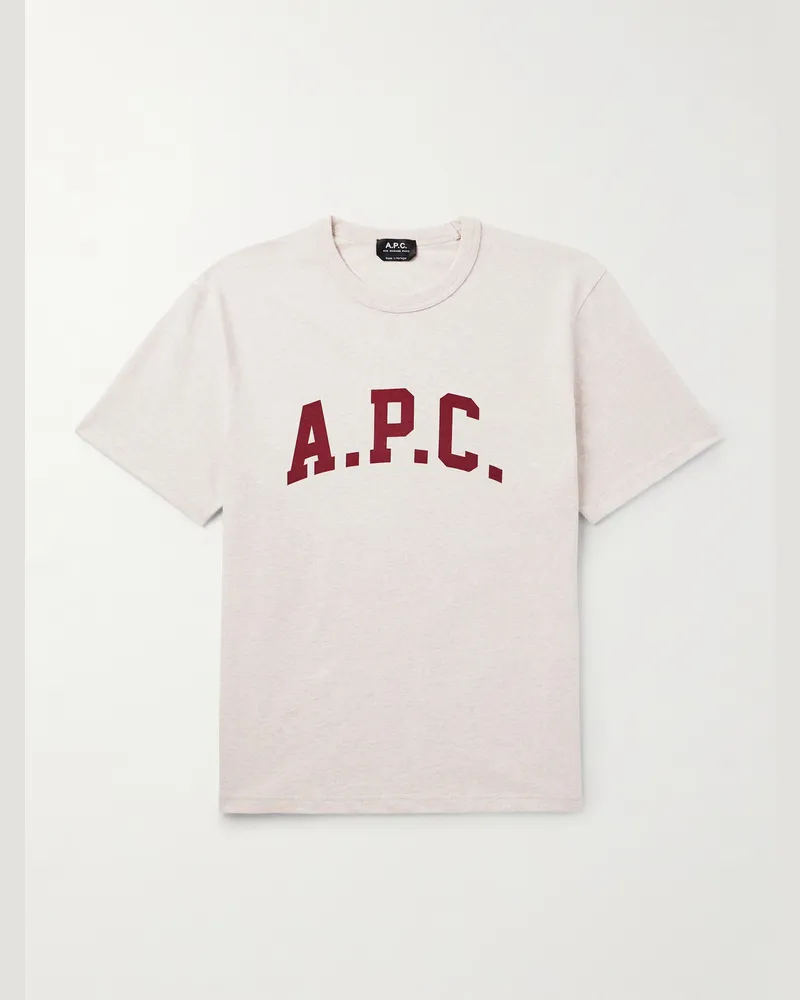A.P.C. Marcus T-Shirt aus Biobaumwoll-Jersey mit Logoprint Neutral
