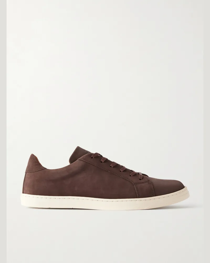 George Cleverley Jack III Leather Sneakers Brown
