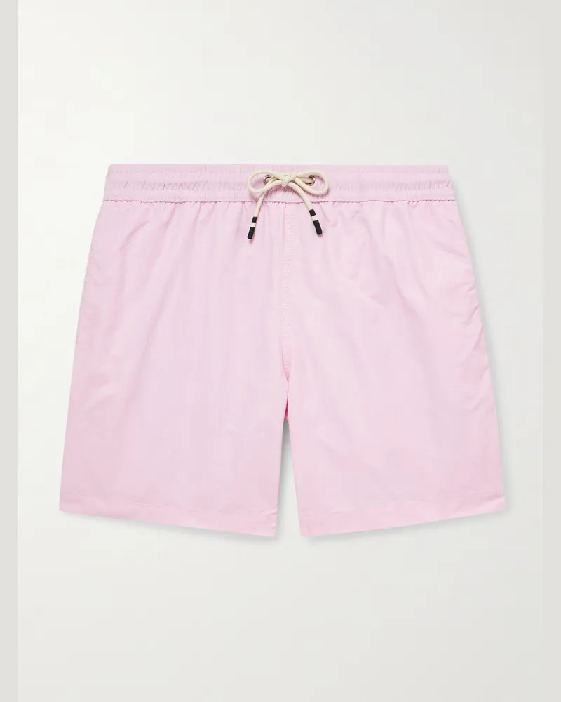Hartford Gerade geschnittene mittellange Badeshorts Pink