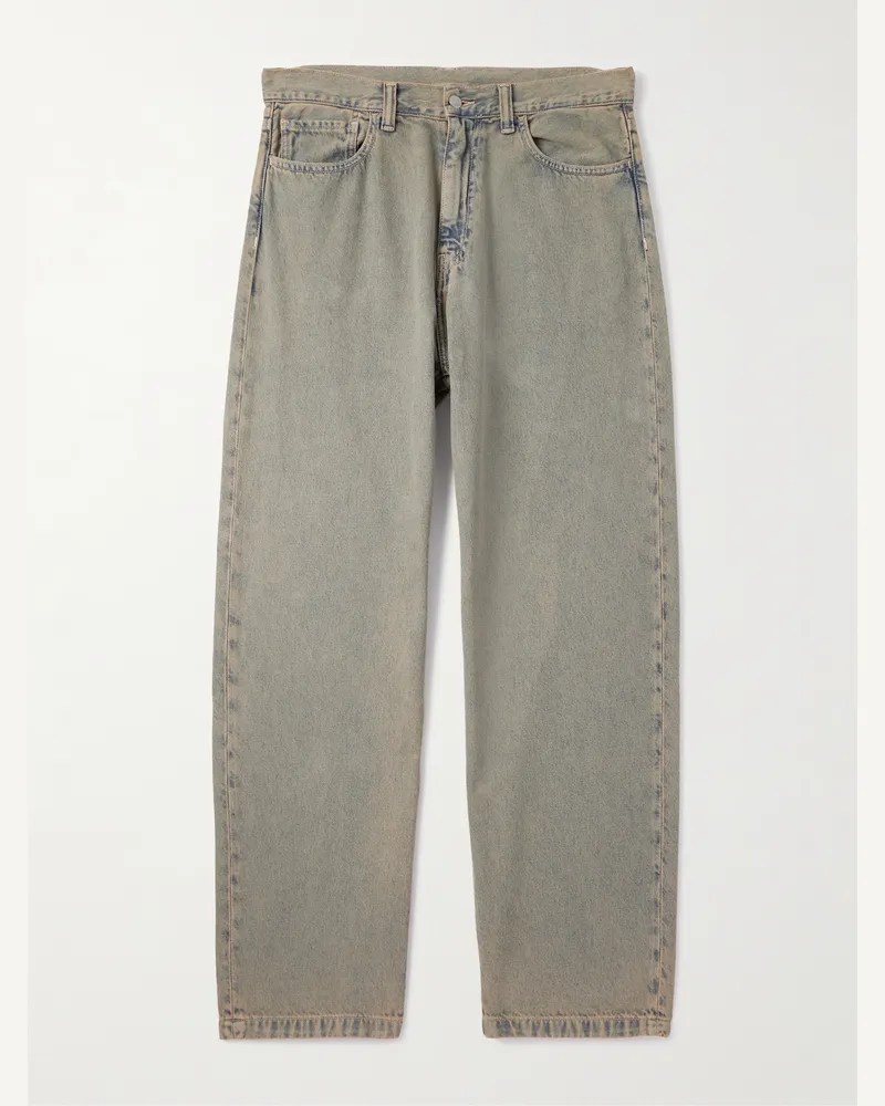 Carhartt WIP Landon weit geschnittene Jeans mit Logoapplikation Blau