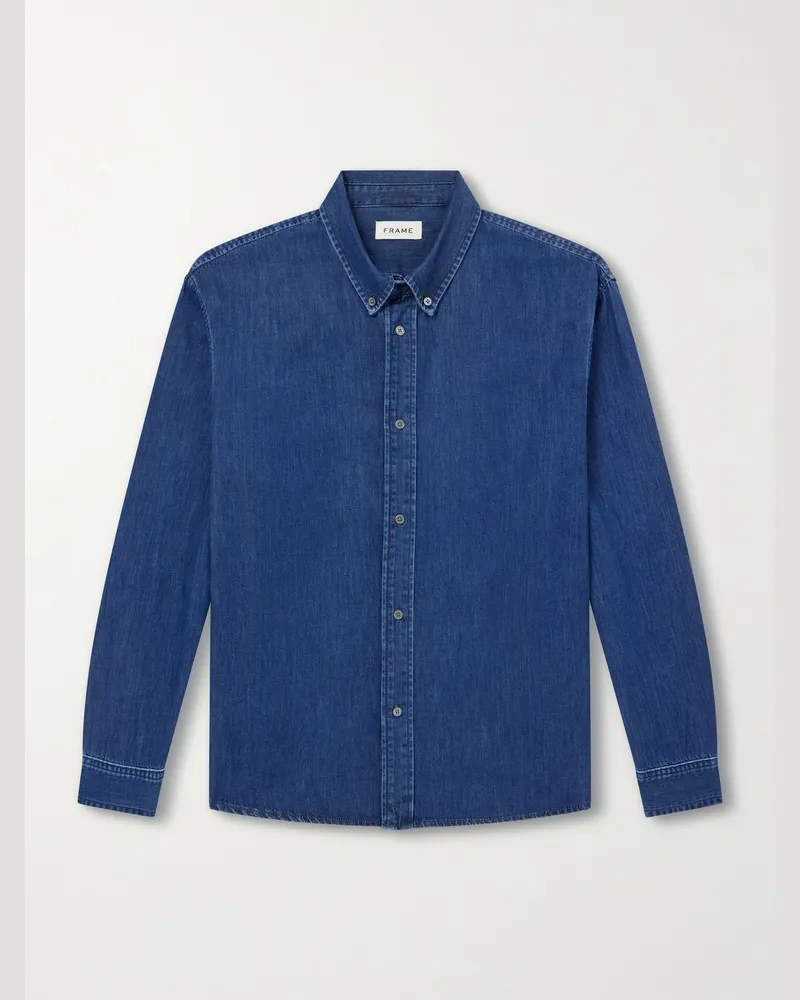 Frame Denim Denim Shirt Blue