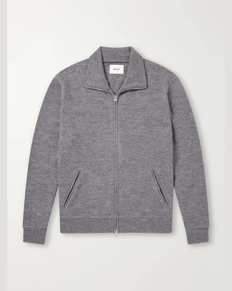NN 07 6398 Merino Wool-Felt Jacket Gray