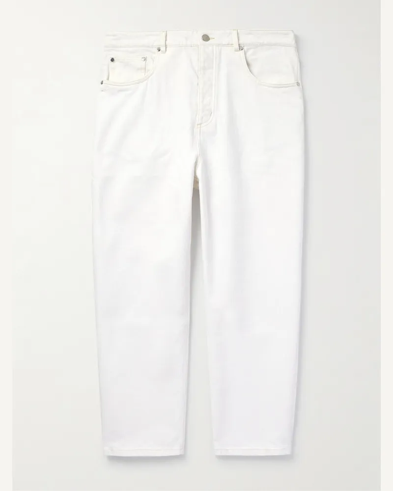 A Kind Of Guise Terek schmal zulaufende verkürzte Jeans aus Bio-Denim Weiß