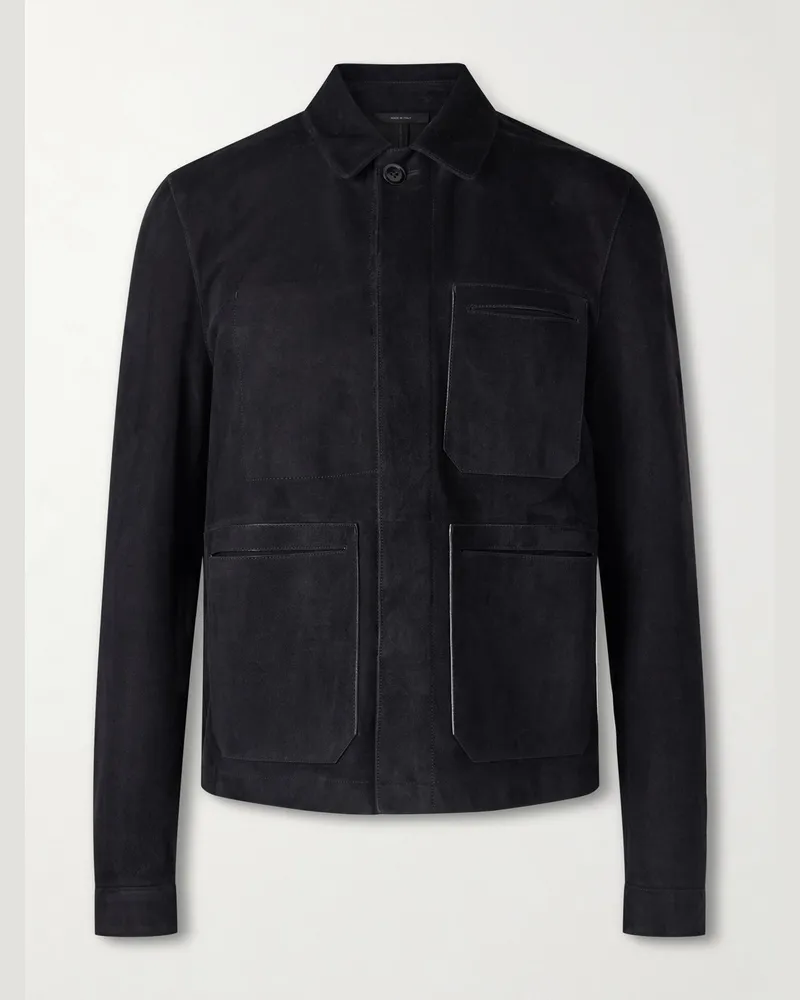 Tom Ford Suede Field Jacket Black