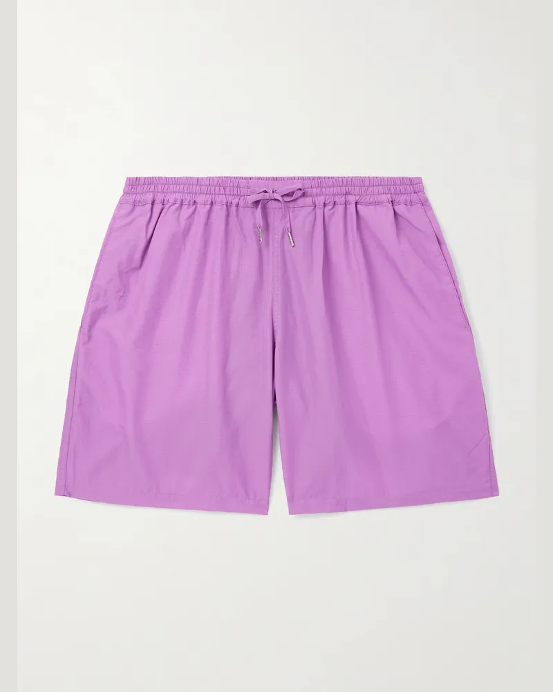 A Kind Of Guise Volta gerade geschnittene Shorts aus recyceltem Micro-Ripstop mit Kordelzugbund Pink