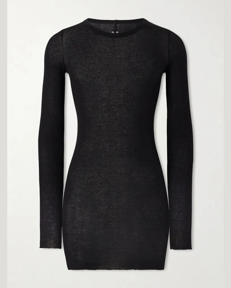 Rick Owens Slim-Fit Cotton-Jersey T-Shirt Black