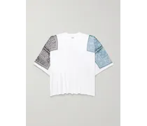 Oversized-T-Shirt aus Baumwoll-Jersey mit Bandana-Print