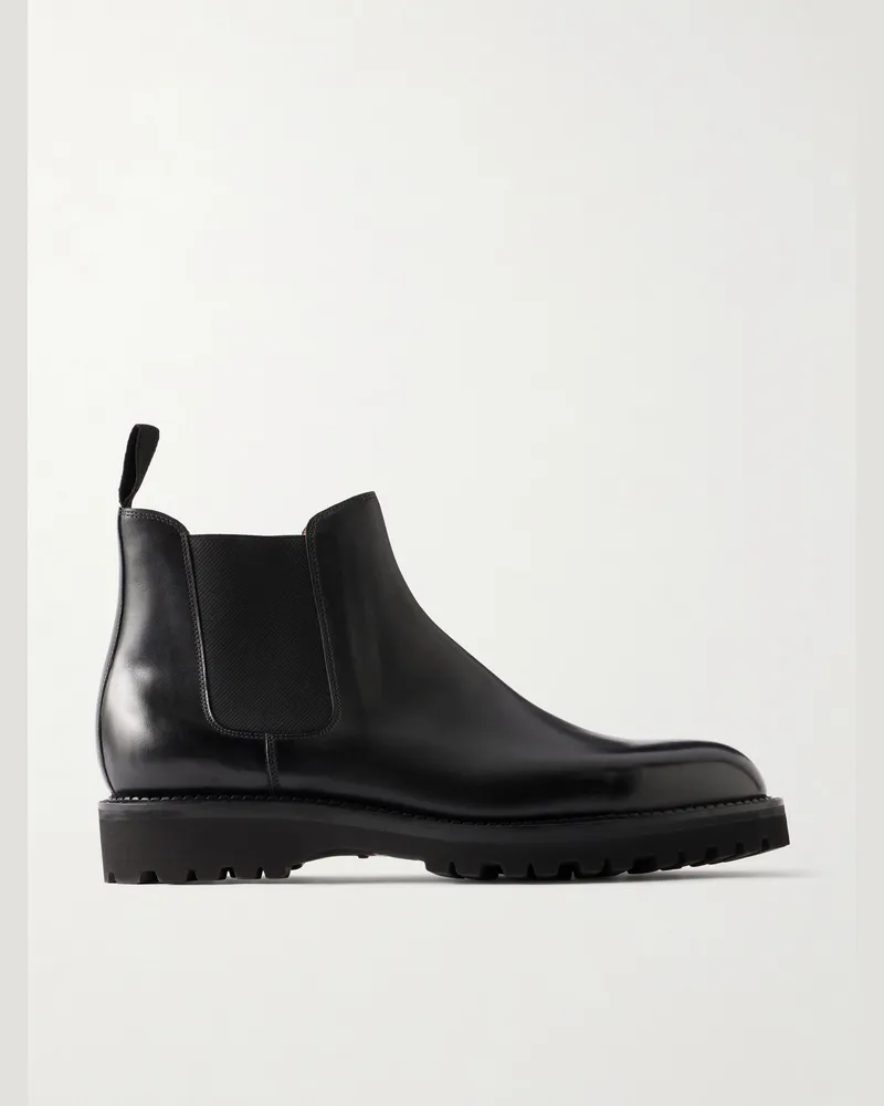John Lobb Lawry New Standard Leather Chelsea Boots Black