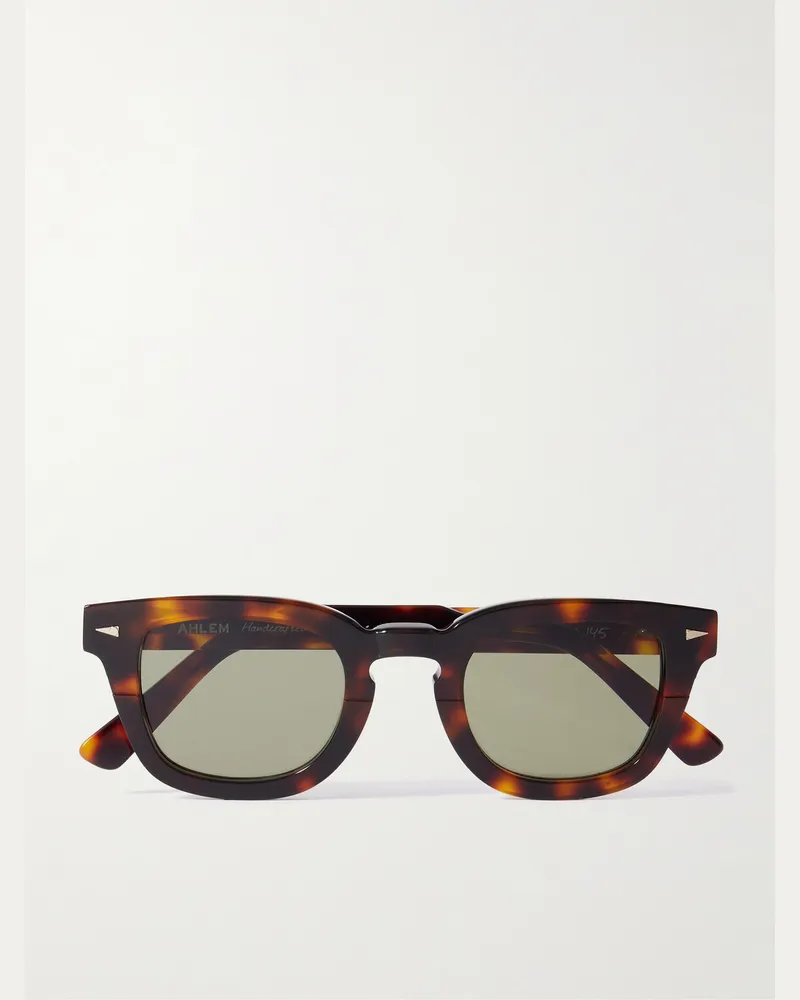 AHLEM Champ De Mars Square-Frame Tortoiseshell Acetate Sunglasses Tortoiseshell