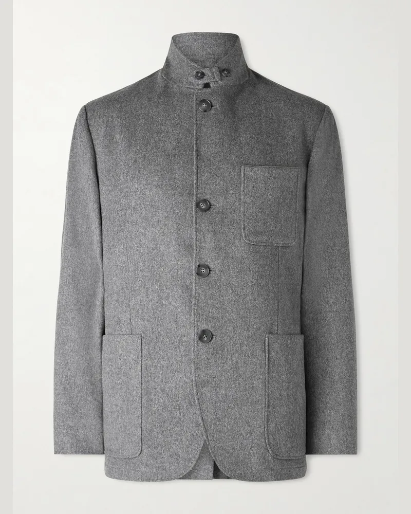 Canali Jacke aus Kaschmir Grau