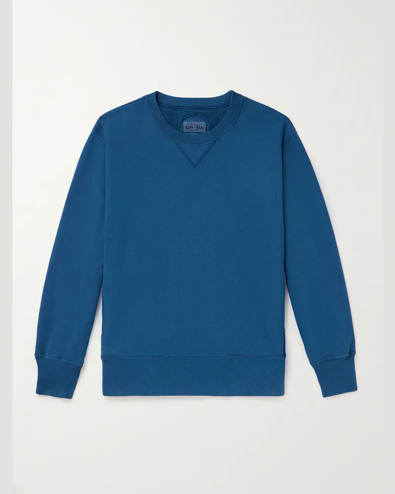 Blue Blue Japan Sweatshirt aus Baumwoll-Jersey Blau