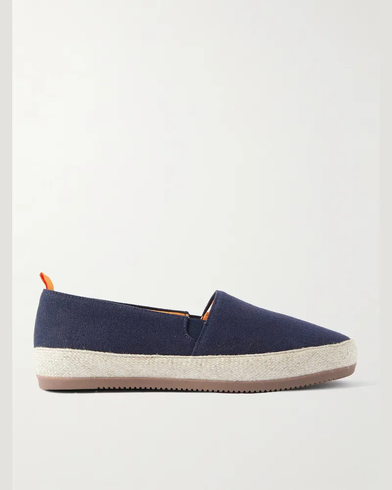 MULO Espadrilles aus Leinen Blau