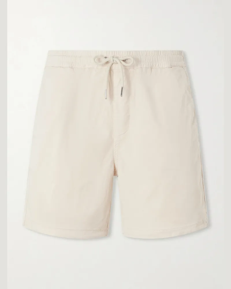 NN 07 Gregor Straight-Leg TENCEL™ Lyocell and LENZING™ ECOVERO™-Blend Twill Drawstring Shorts Neutrals