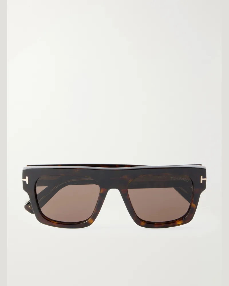 Tom Ford Square-Frame Acetate Sunglasses Tortoiseshell