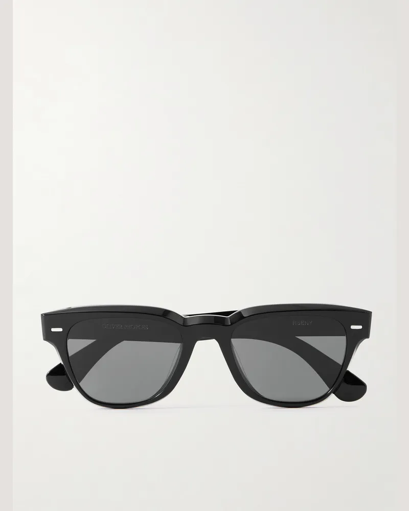 Oliver Peoples Rueny Sonnenbrille mit D-Rahmen aus Azetat Schwarz