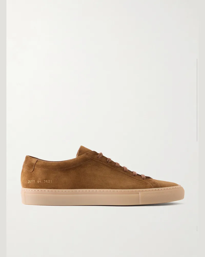Common Projects Achilles Suede Sneakers Brown