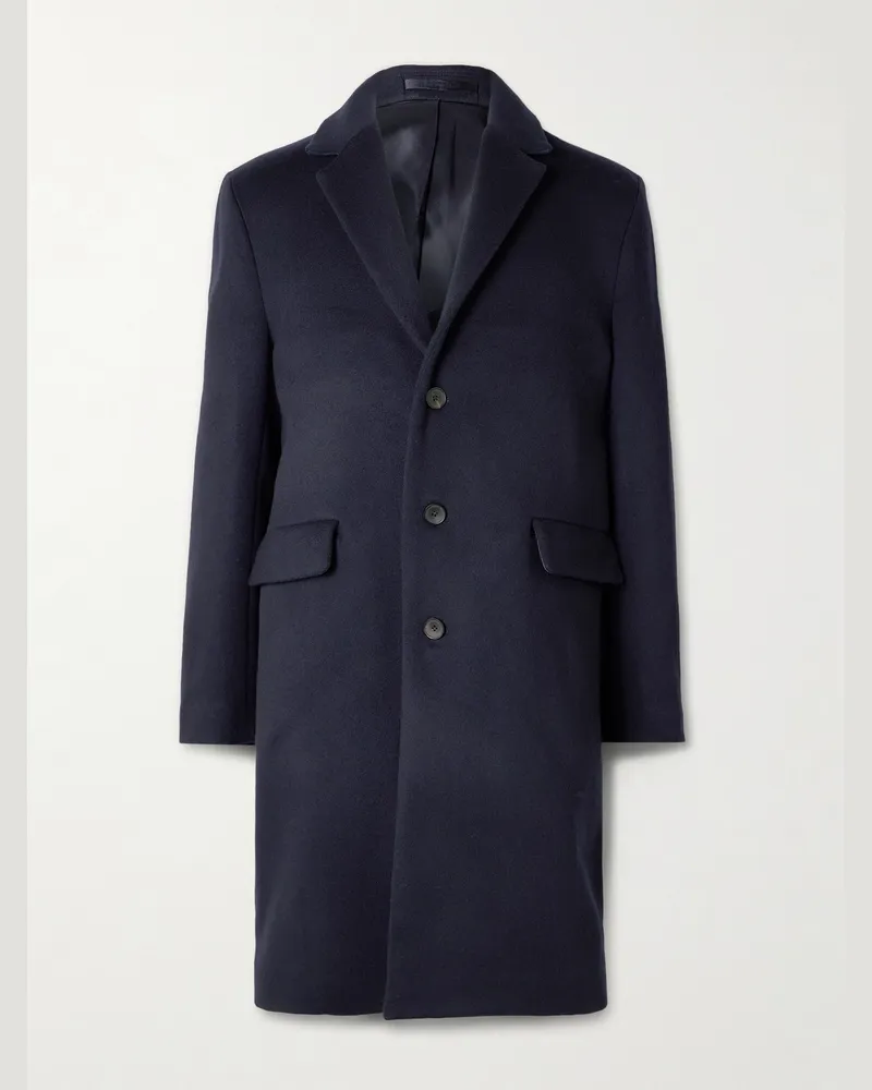 MR P. Wool and Cashmere-Blend Coat Blue