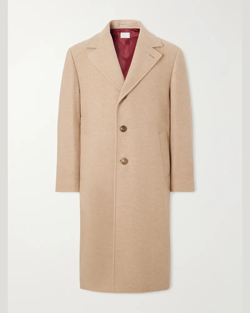 Brunello Cucinelli Virgin Wool Coat Brown