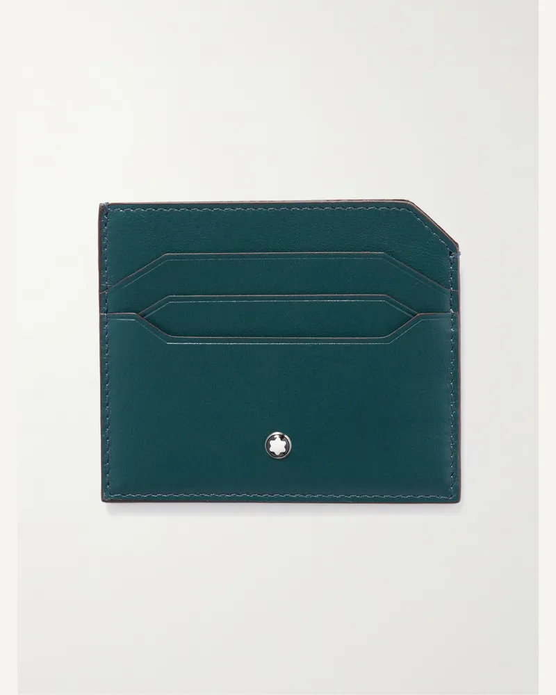 Montblanc Kartenetui aus Leder Blau