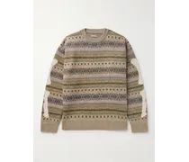 Pullover aus einer Wollmischung mit Fair-Isle-Muster