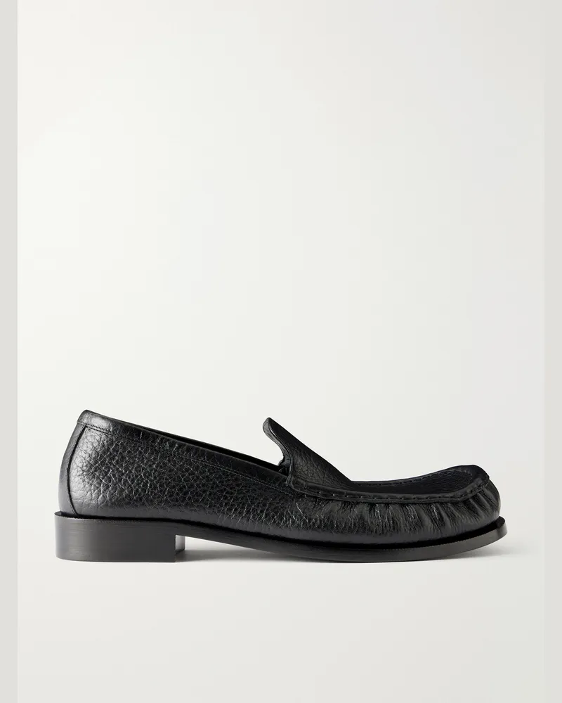 Dries van Noten Leather Loafers Black