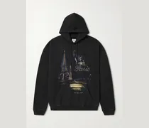 Paris Tourist Printed Cotton-Blend Jersey Hoodie