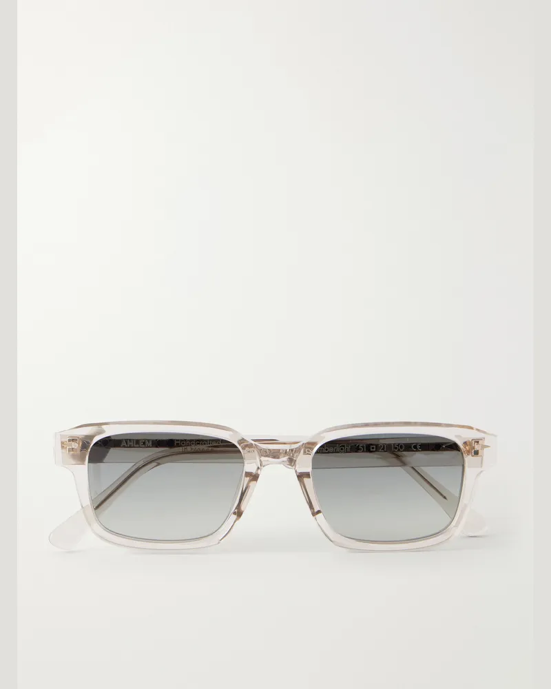 AHLEM Rive Gauche Square-Frame Acetate Sunglasses Neutrals
