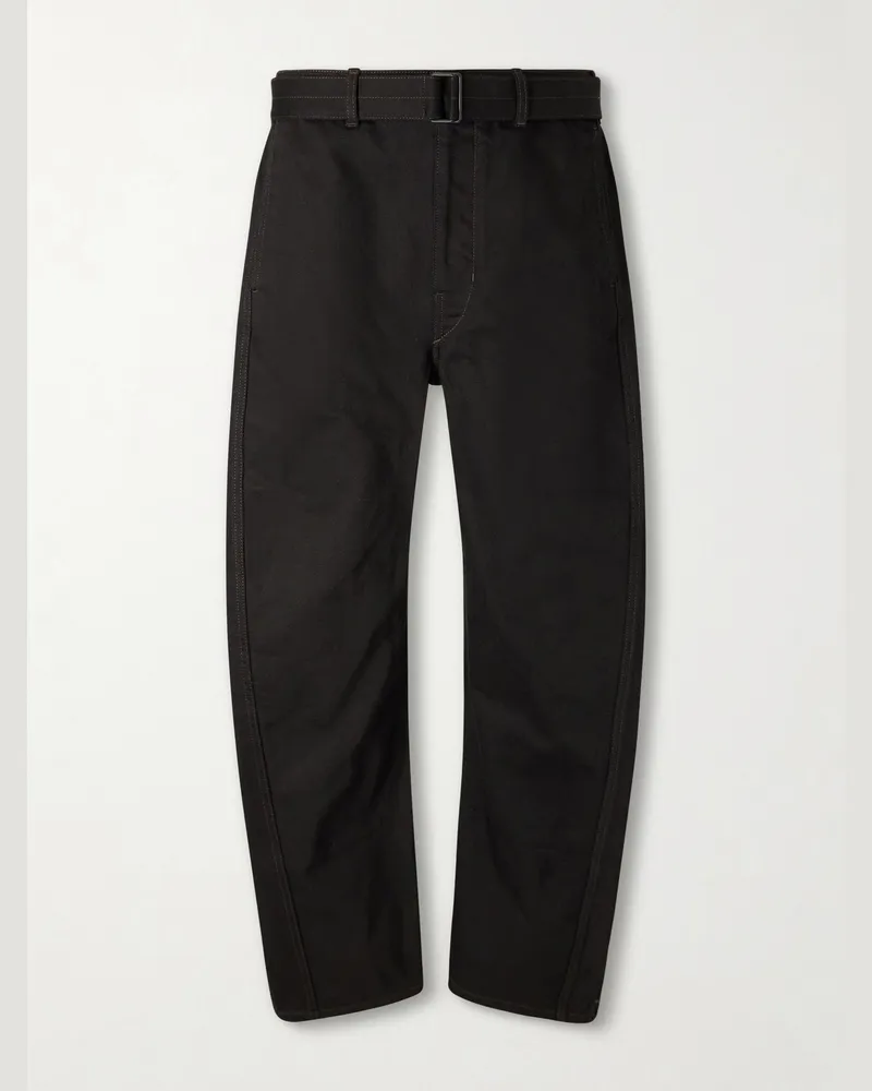 Christophe Lemaire Belted Jeans Black