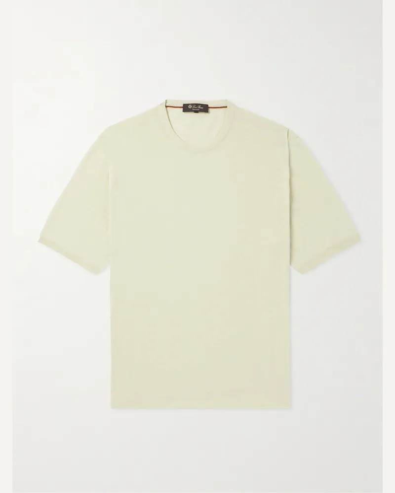 Loro Piana Bay T-Shirt aus Baumwolle Grün