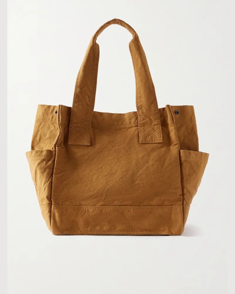 KAPITAL 6 Cotton-Canvas Tote Brown