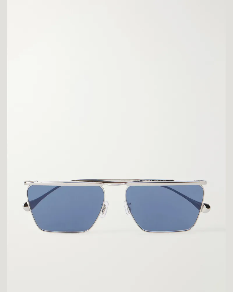 Oliver Peoples Jil Sander Edition 2 Aviator-Style Silver-Tone Metal Sunglasses Silver