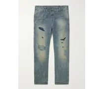 Hopkins gerade geschnittene Jeans mit Kontrastnähten in Distressed-Optik