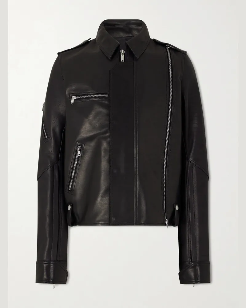 Rick Owens Vega Leather Jacket Black