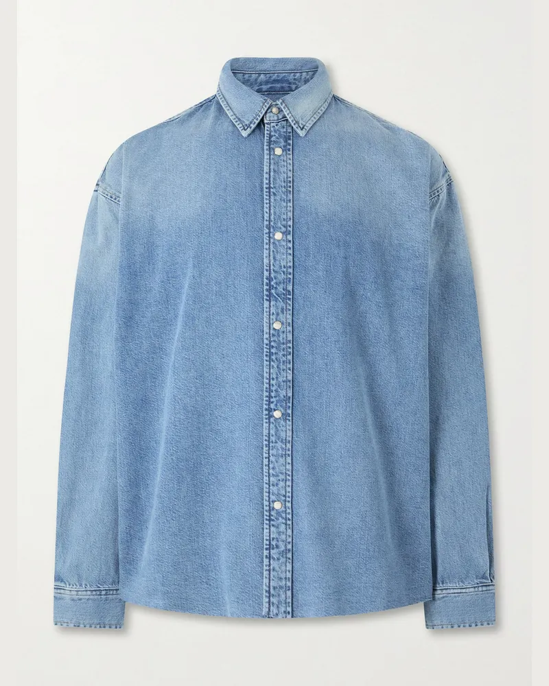 Frame Denim Denim Shirt Blue