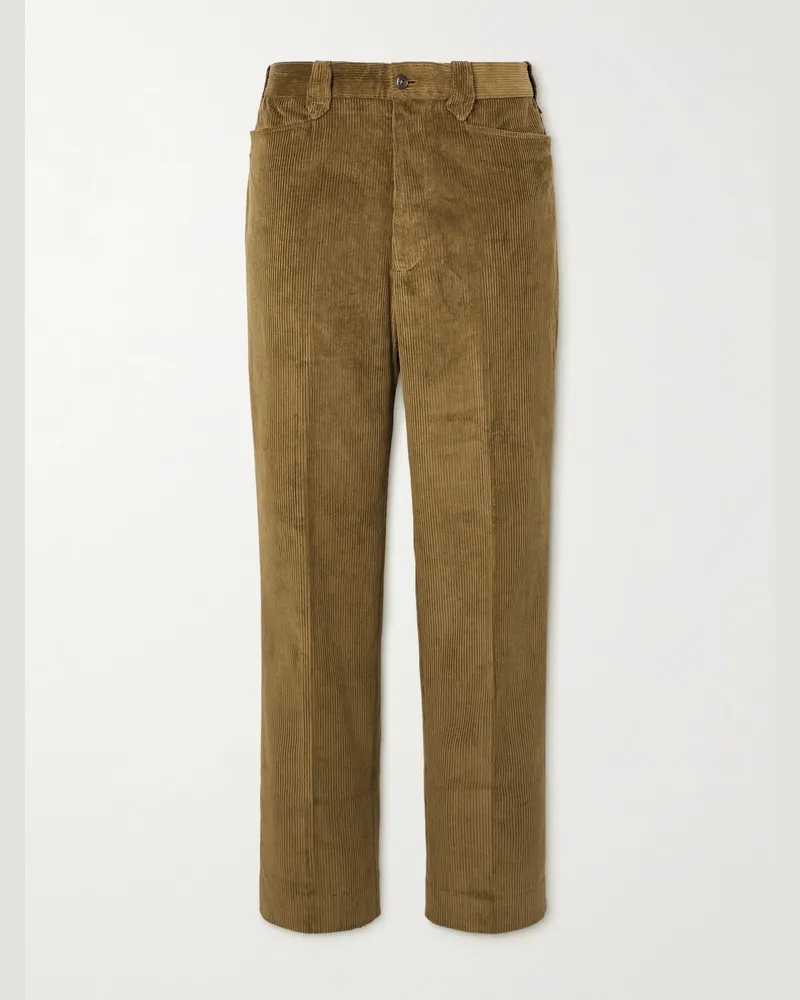 NEEDLES Gerade geschnittene Hose aus Baumwollcord Braun