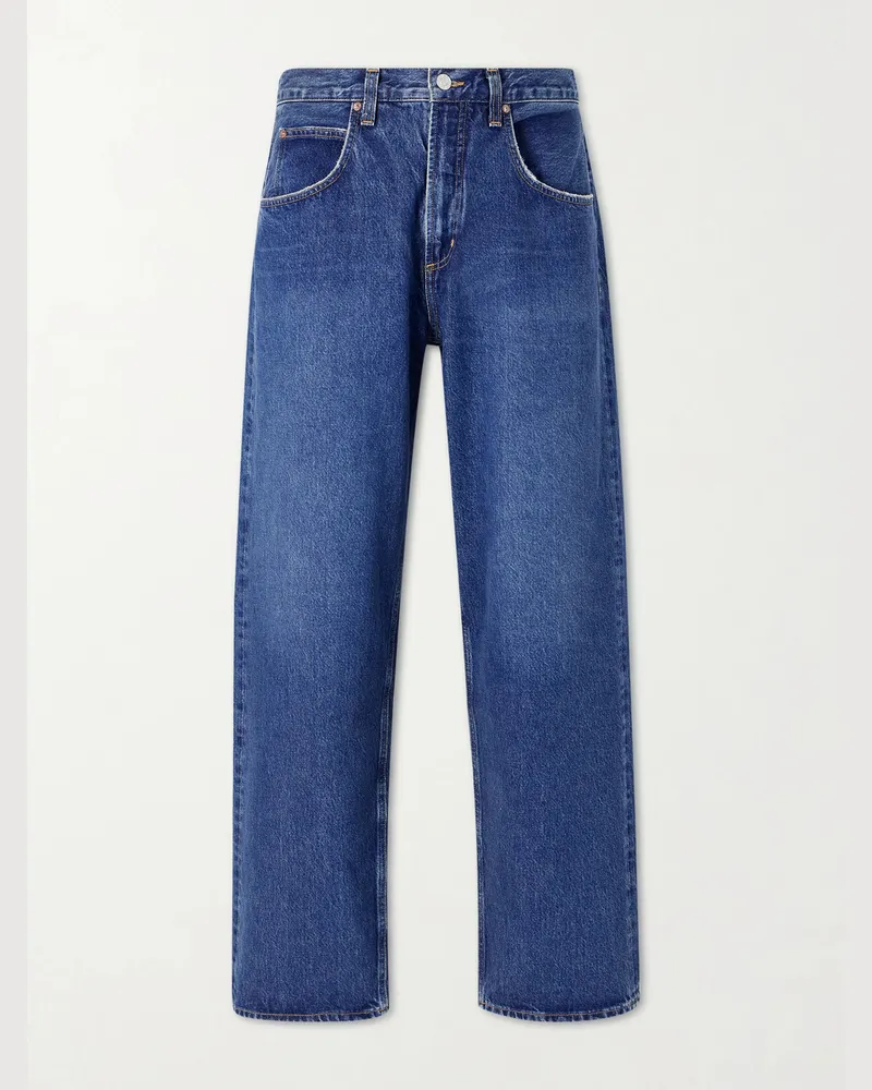 AGOLDE Fusion Straight-Leg Jeans Blue