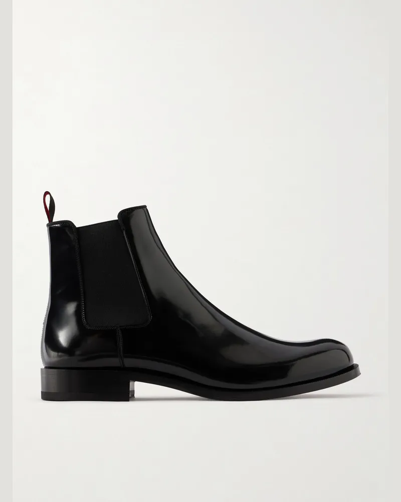 Christian Louboutin Choucair Leather Chelsea Boots Black
