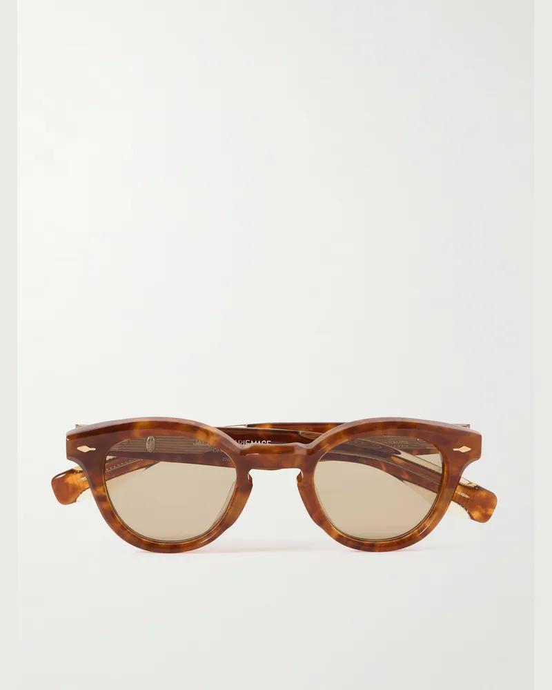 Jacques Marie Mage Clemens Round-Frame Tortoiseshell Acetate Sunglasses Tortoiseshell