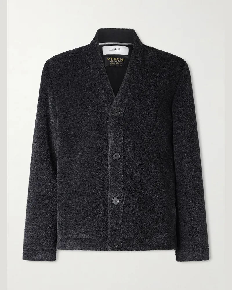 MR P. Luxe Wool and Alpaca-Blend Jacket Black