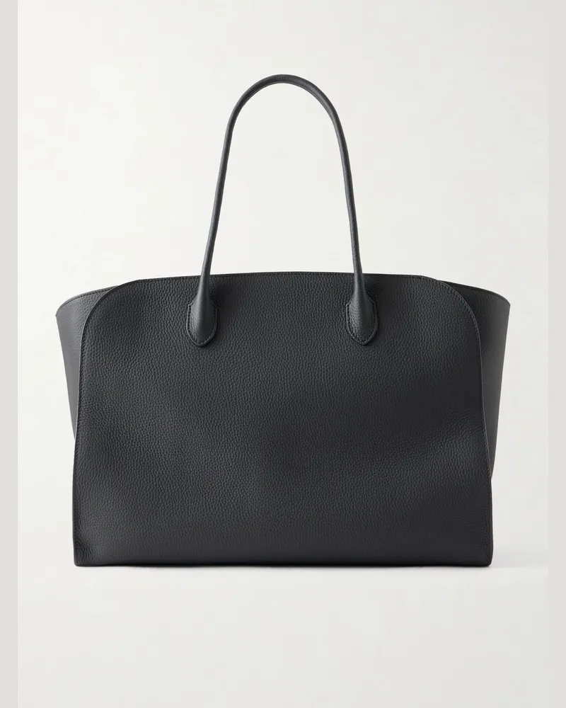 The Row Marlo 17 Tote aus Leder Schwarz