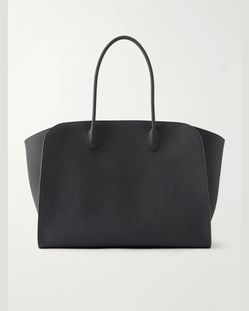 The Row Marlo leather tote bag Black