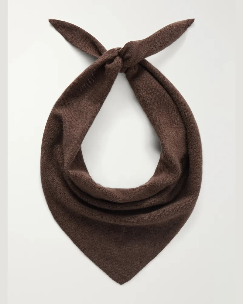 NN 07 Triangle 6623 Wool Scarf Brown
