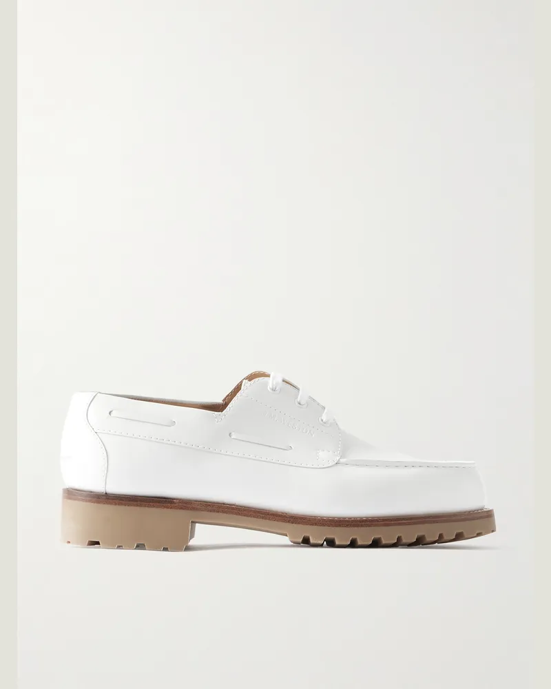 JM Weston 4x4 Derby-Schuhe aus Leder Weiß