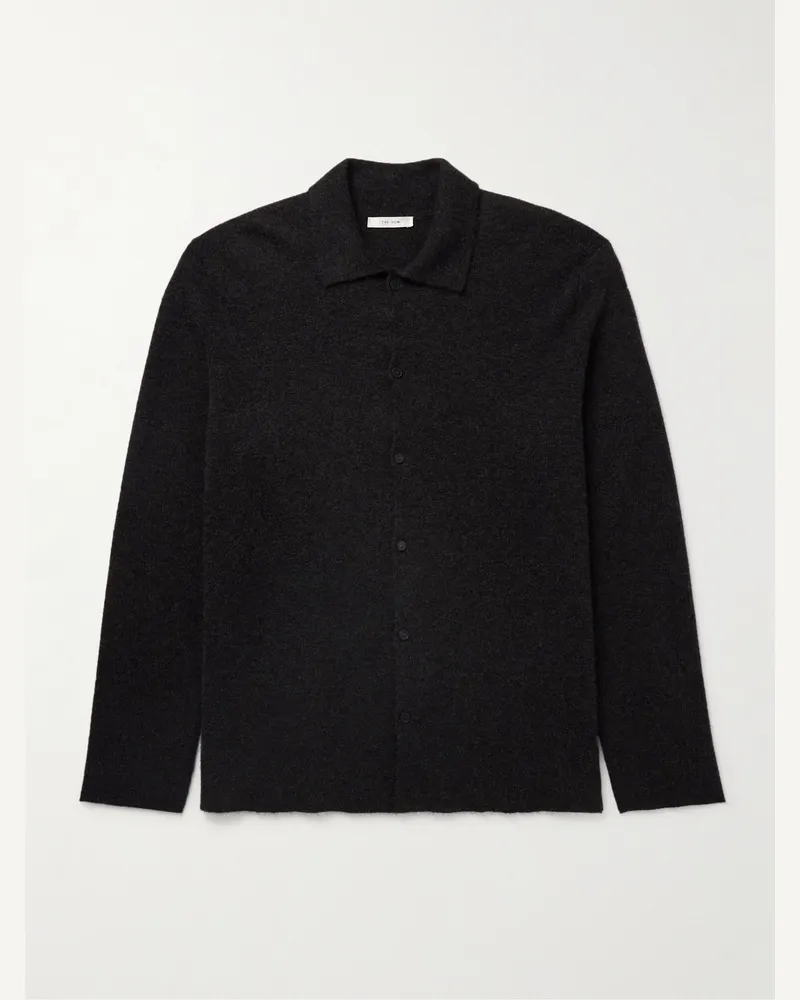 The Row Iverson Cardigan aus einer Schurwoll-Kaschmirmischung Grau