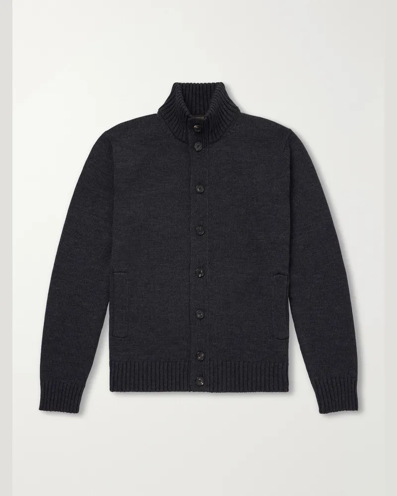 Slowear Wool Cardigan Gray