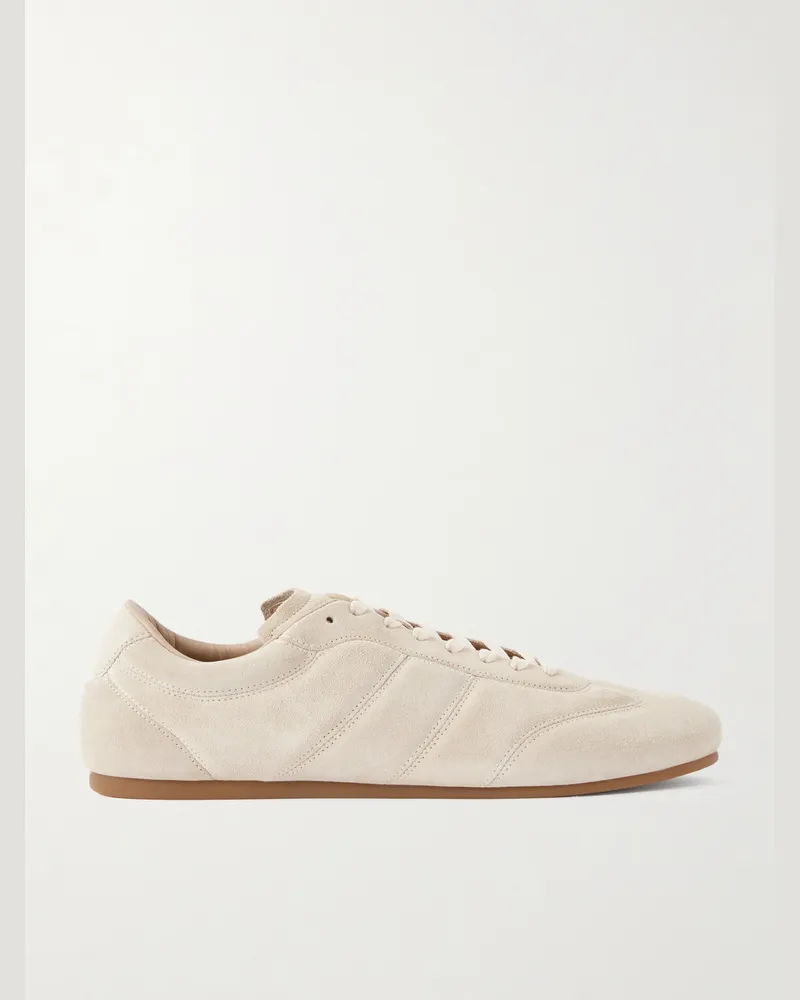 Christophe Lemaire Suede Sneakers Neutrals